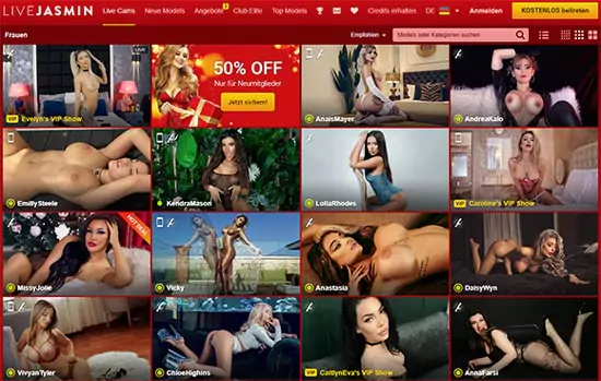 Livejasmin - live Sexcams, das Webcam & Videochat Portal